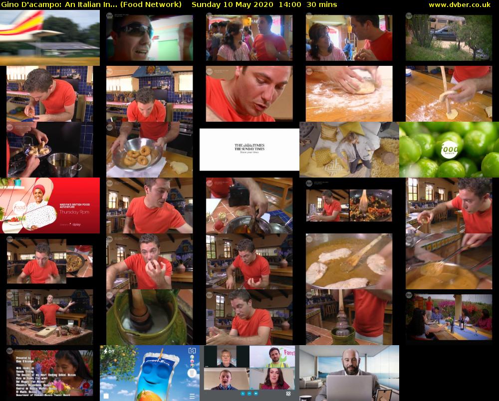 Gino D'acampo: An Italian In... (Food Network) Sunday 10 May 2020 14:00 - 14:30