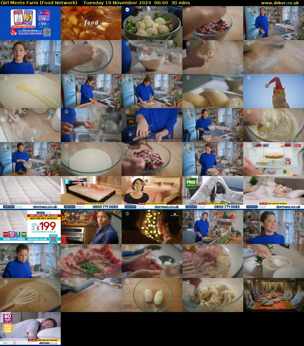 Girl Meets Farm (Food Network) Tuesday 19 November 2024 06:00 - 06:30