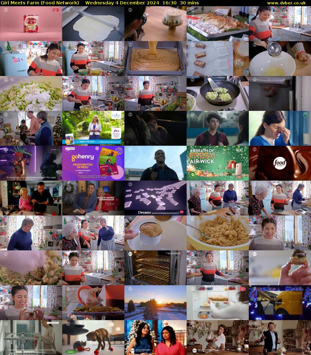 Girl Meets Farm (Food Network) Wednesday 4 December 2024 16:30 - 17:00