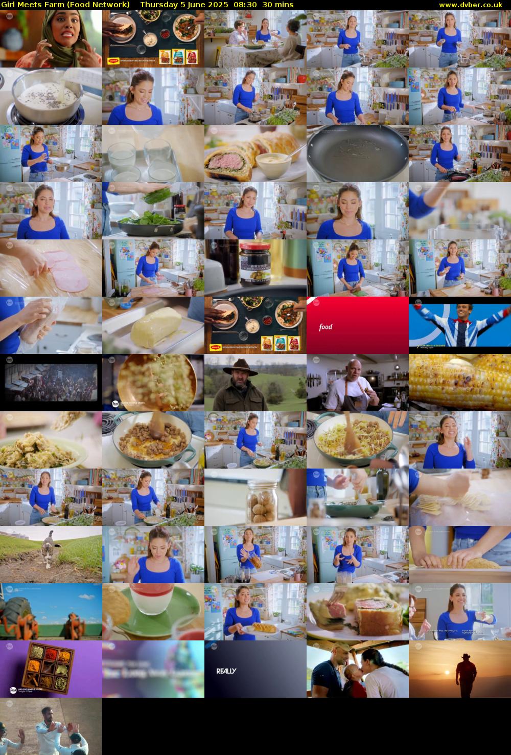 Girl Meets Farm (Food Network) Thursday 5 June 2025 08:30 - 09:00