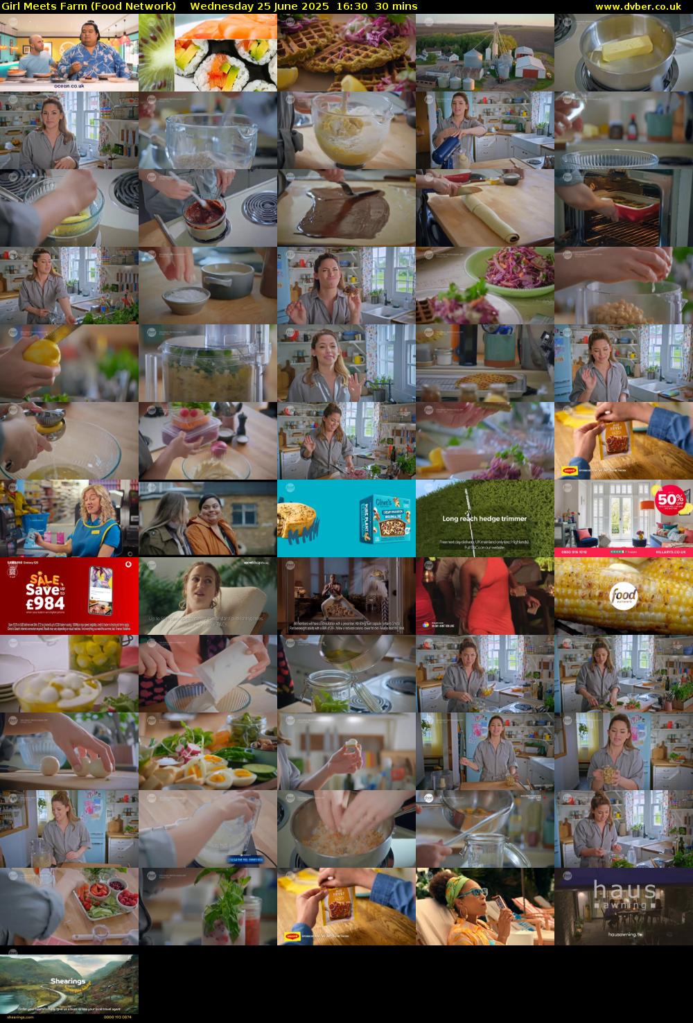 Girl Meets Farm (Food Network) Wednesday 25 June 2025 16:30 - 17:00