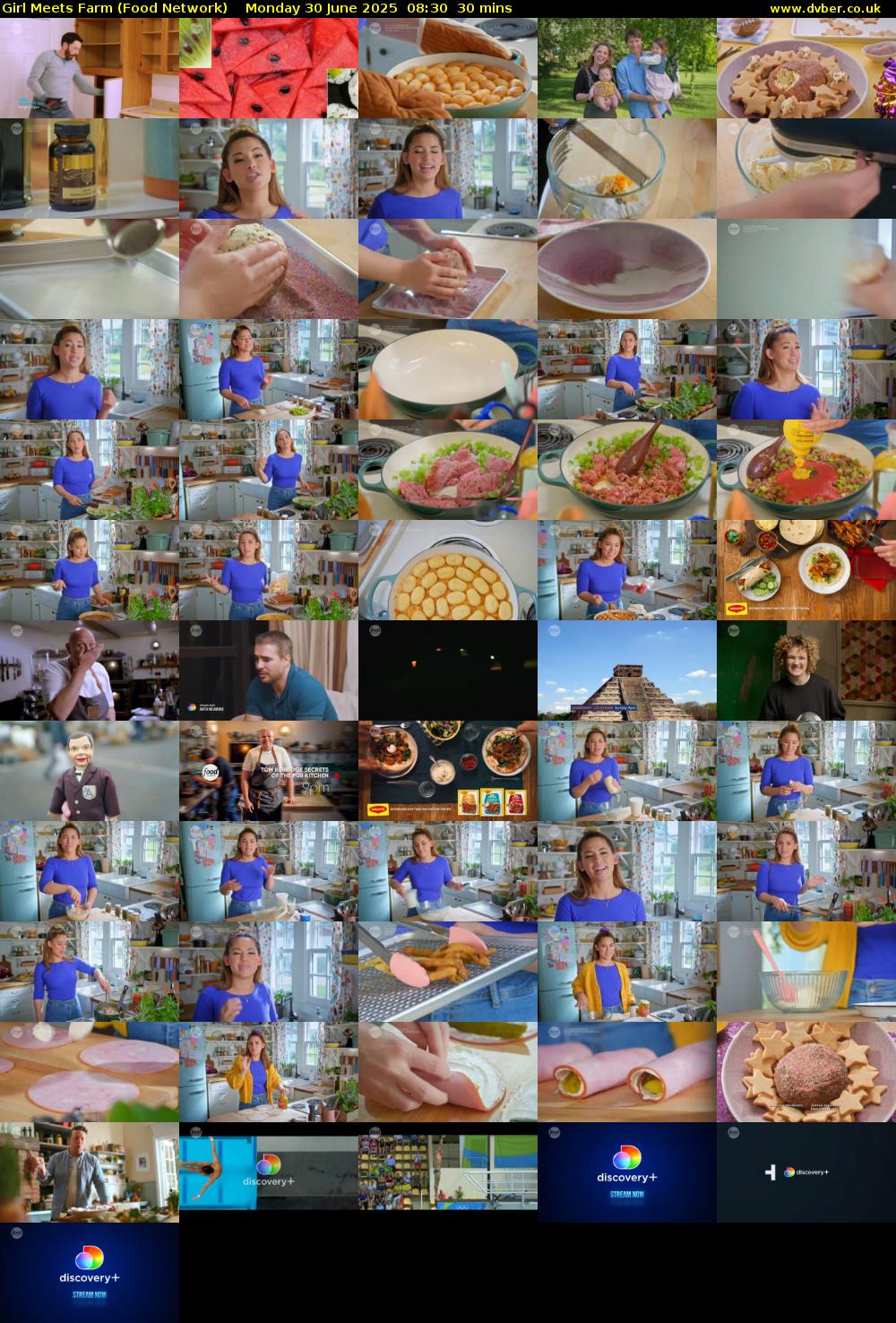 Girl Meets Farm (Food Network) Monday 30 June 2025 08:30 - 09:00