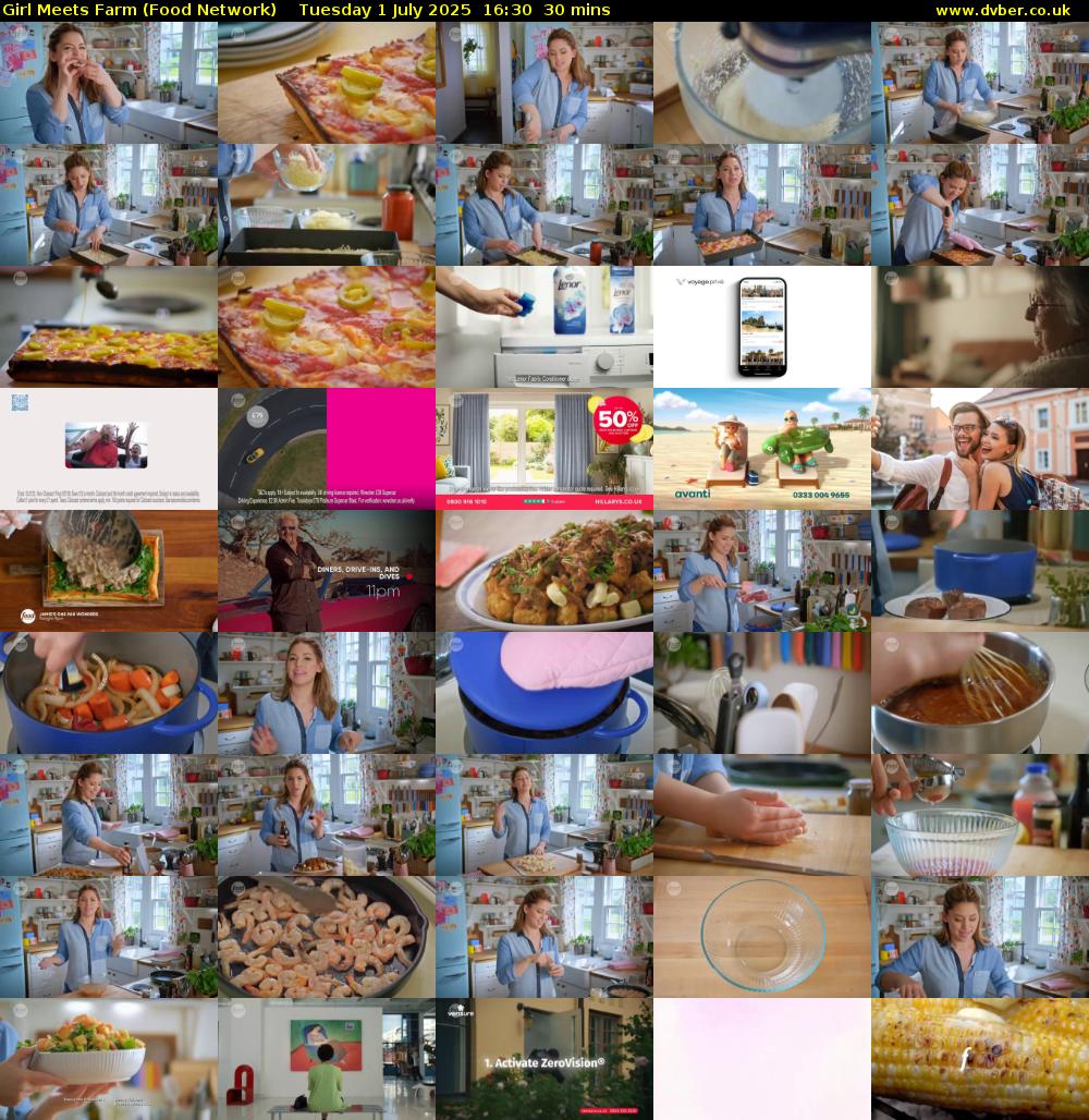 Girl Meets Farm (Food Network) Tuesday 1 July 2025 16:30 - 17:00