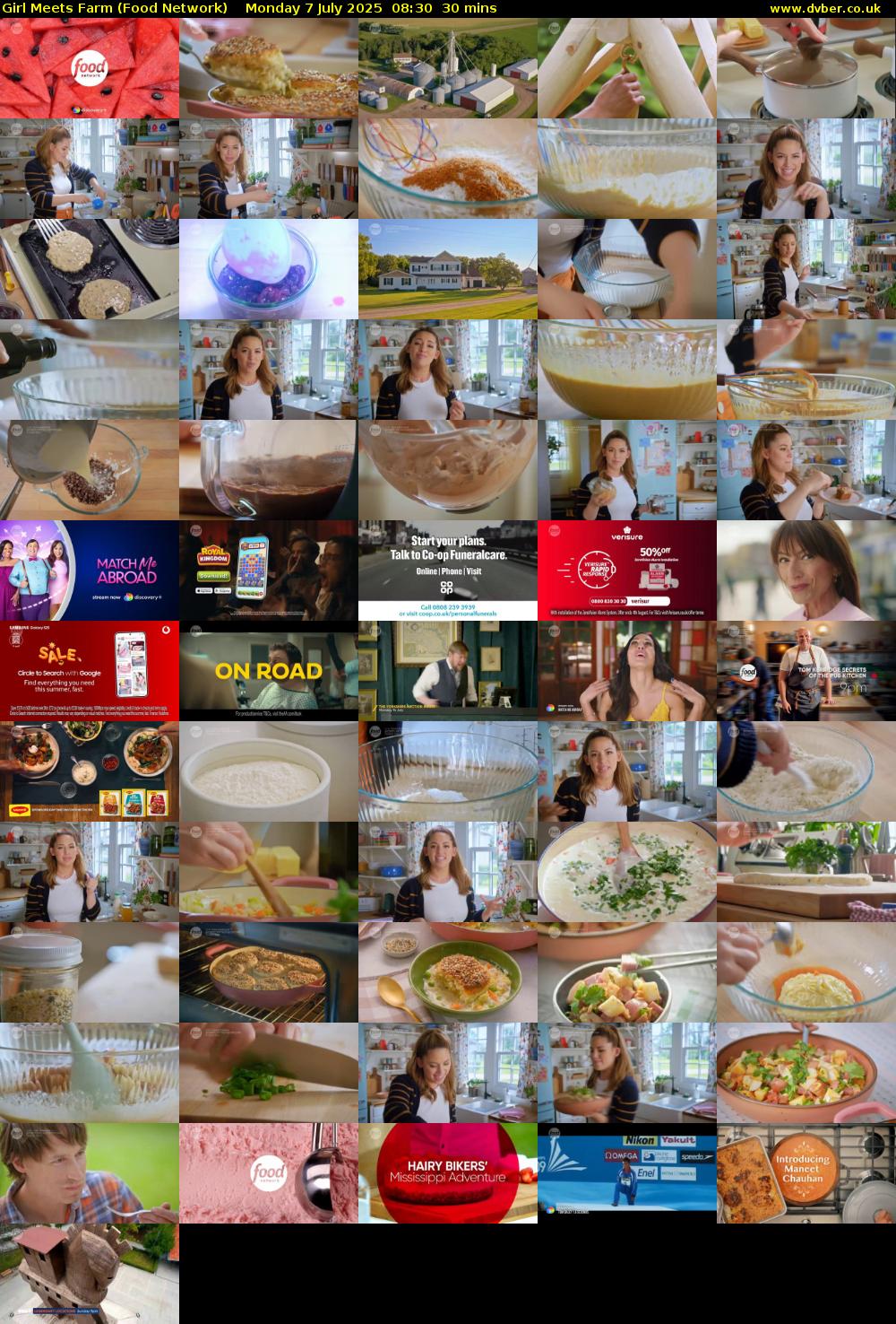 Girl Meets Farm (Food Network) Monday 7 July 2025 08:30 - 09:00