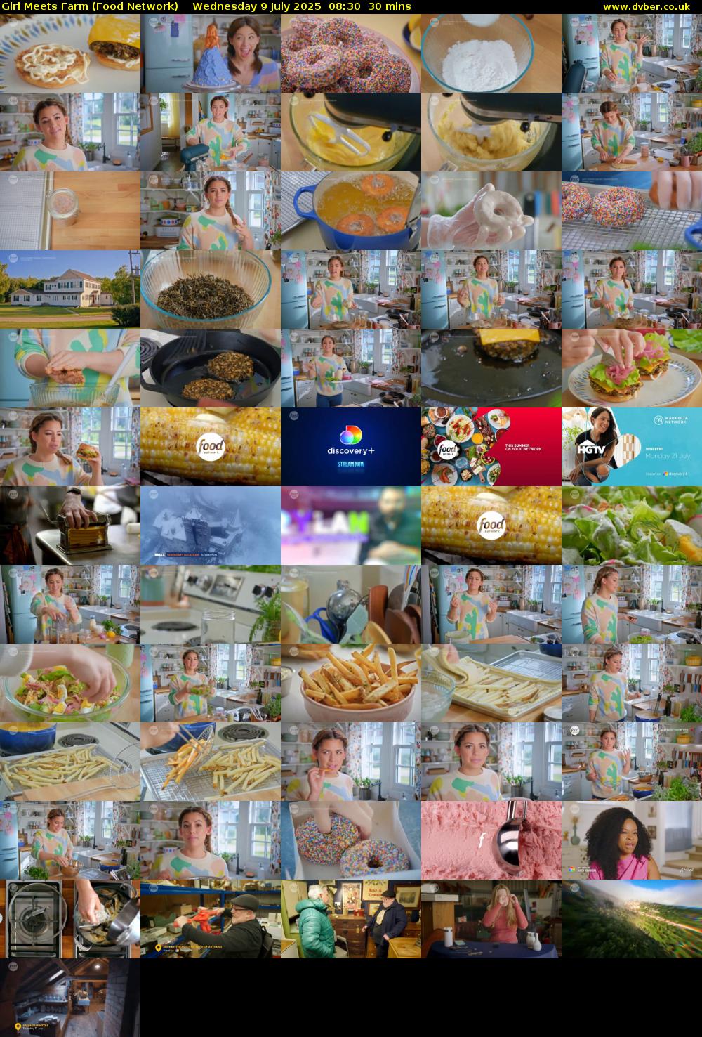 Girl Meets Farm (Food Network) Wednesday 9 July 2025 08:30 - 09:00