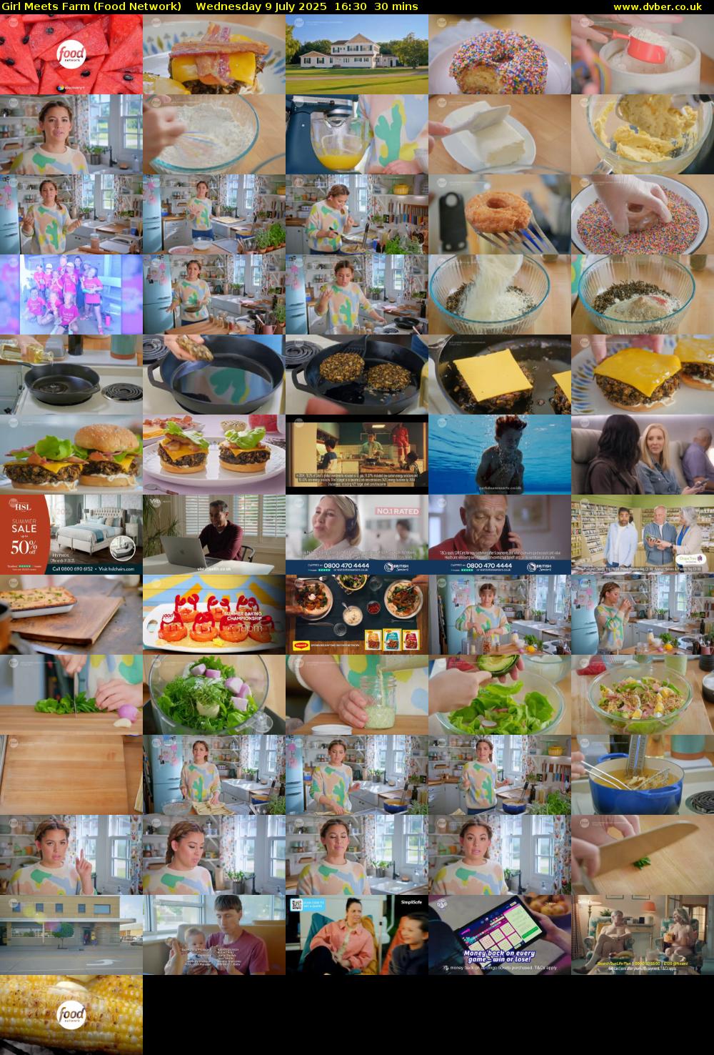 Girl Meets Farm (Food Network) Wednesday 9 July 2025 16:30 - 17:00