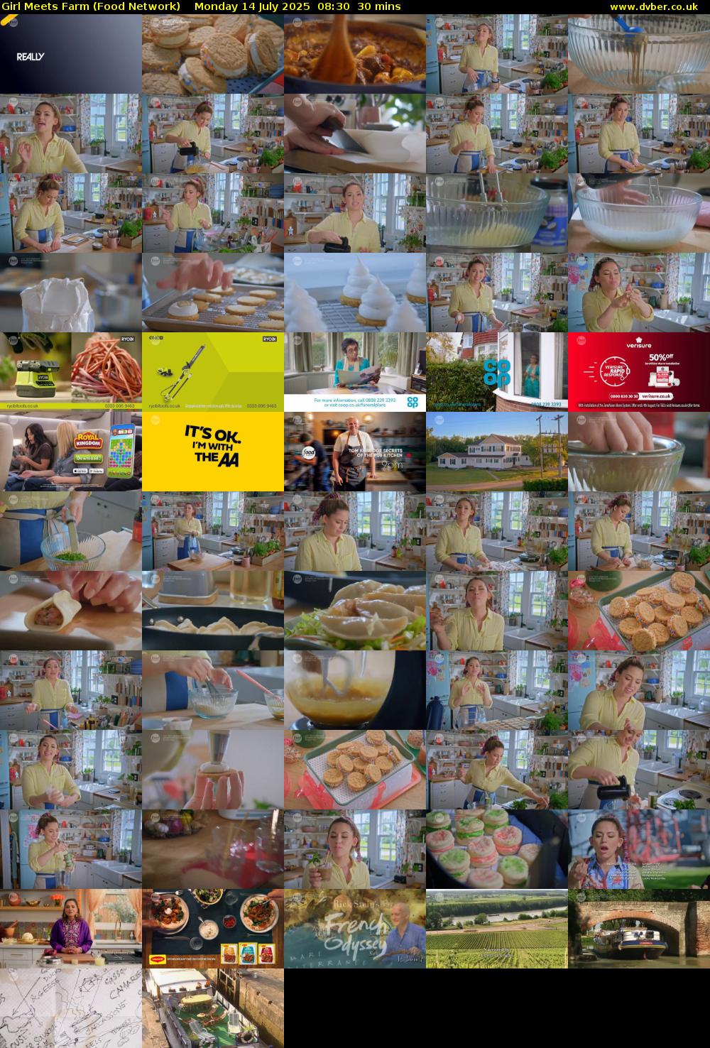 Girl Meets Farm (Food Network) Monday 14 July 2025 08:30 - 09:00
