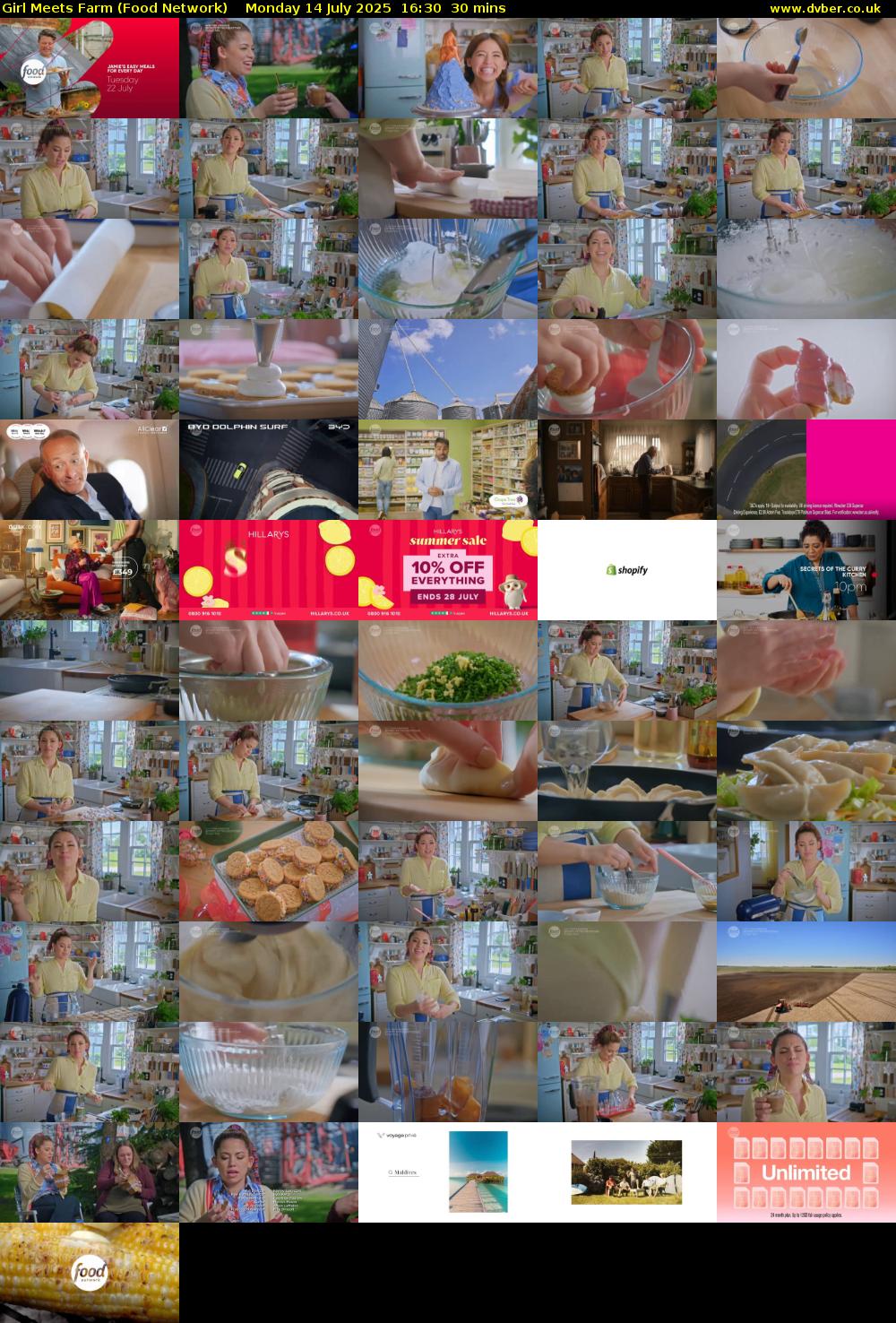 Girl Meets Farm (Food Network) Monday 14 July 2025 16:30 - 17:00
