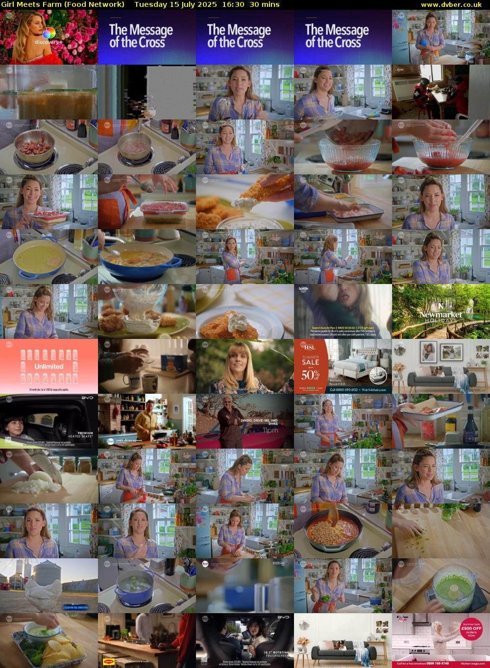 Girl Meets Farm (Food Network) Tuesday 15 July 2025 16:30 - 17:00