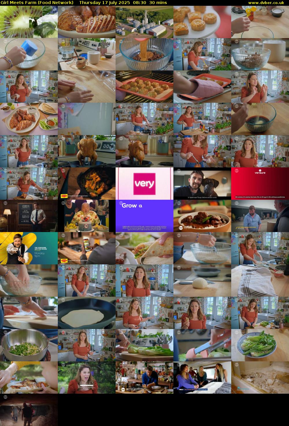 Girl Meets Farm (Food Network) Thursday 17 July 2025 08:30 - 09:00