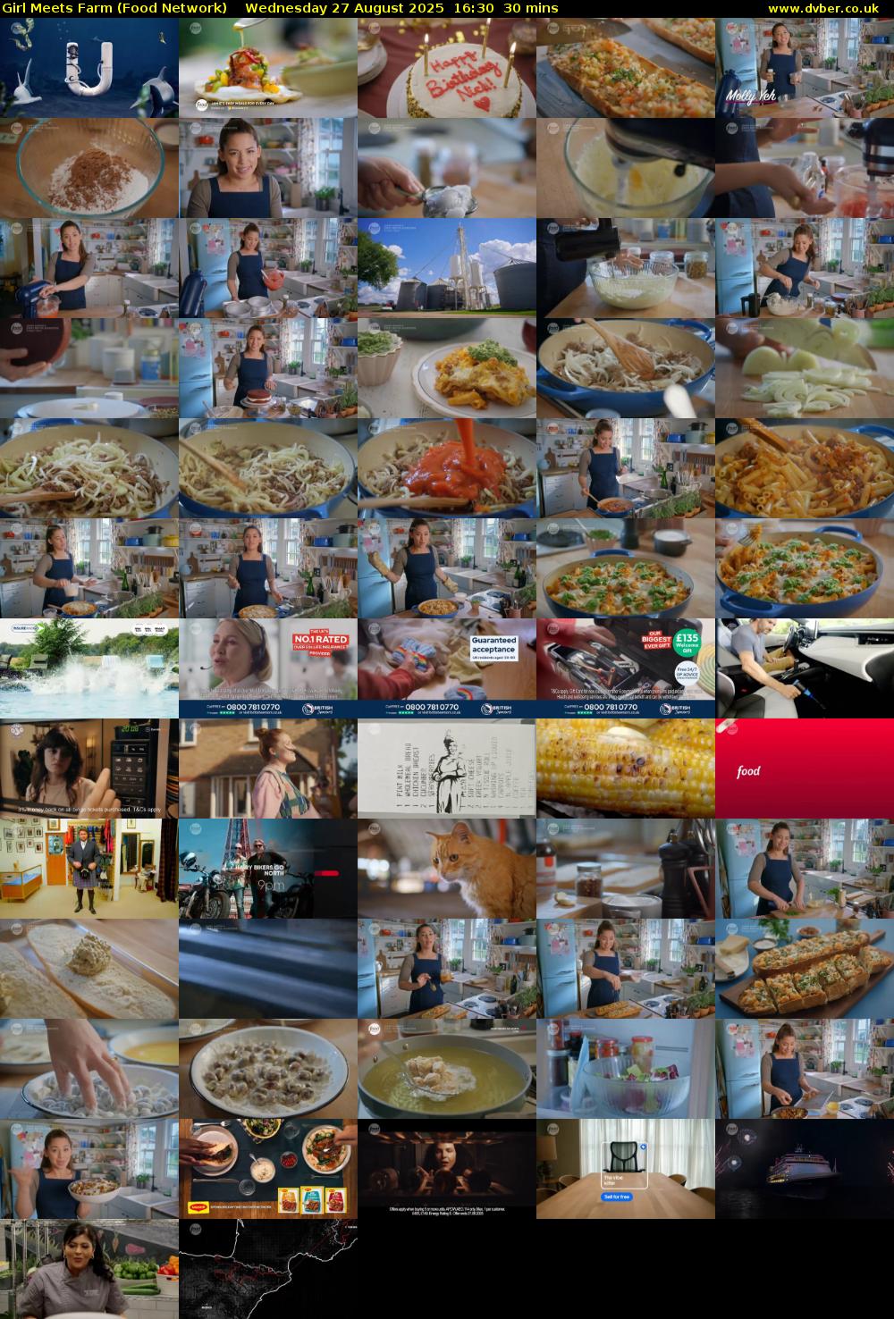 Girl Meets Farm (Food Network) Wednesday 27 August 2025 16:30 - 17:00