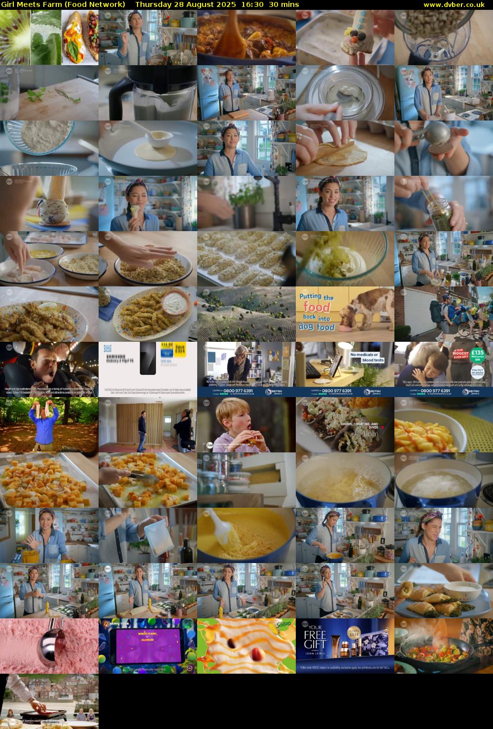 Girl Meets Farm (Food Network) Thursday 28 August 2025 16:30 - 17:00