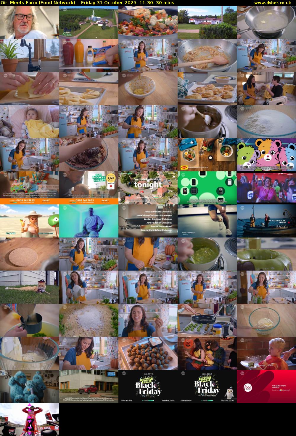 Girl Meets Farm (Food Network) Friday 31 October 2025 11:30 - 12:00