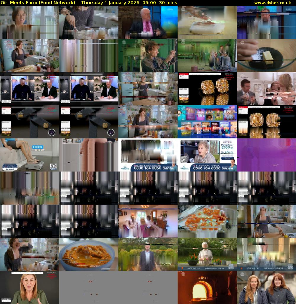 Girl Meets Farm (Food Network) Thursday 1 January 2026 06:00 - 06:30