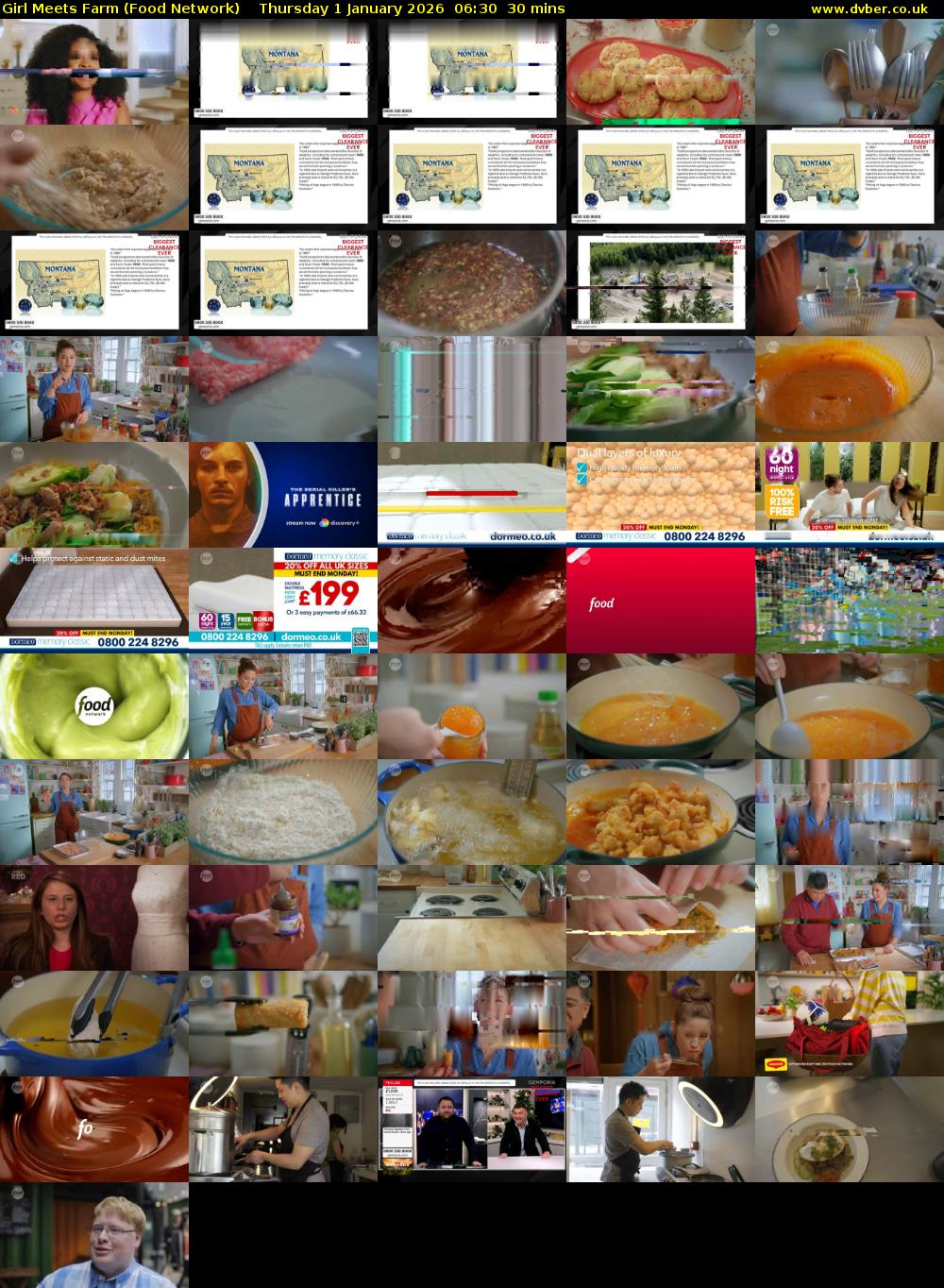 Girl Meets Farm (Food Network) Thursday 1 January 2026 06:30 - 07:00