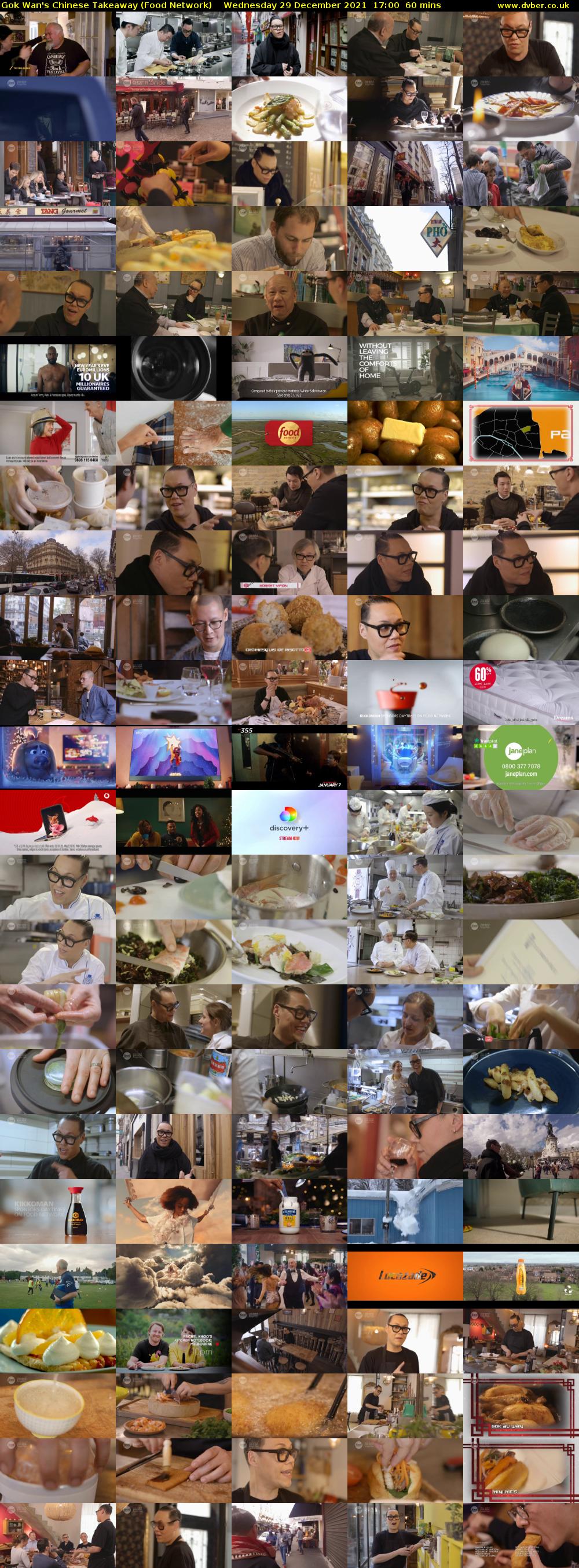 Gok Wan's Chinese Takeaway (Food Network) Wednesday 29 December 2021 17:00 - 18:00