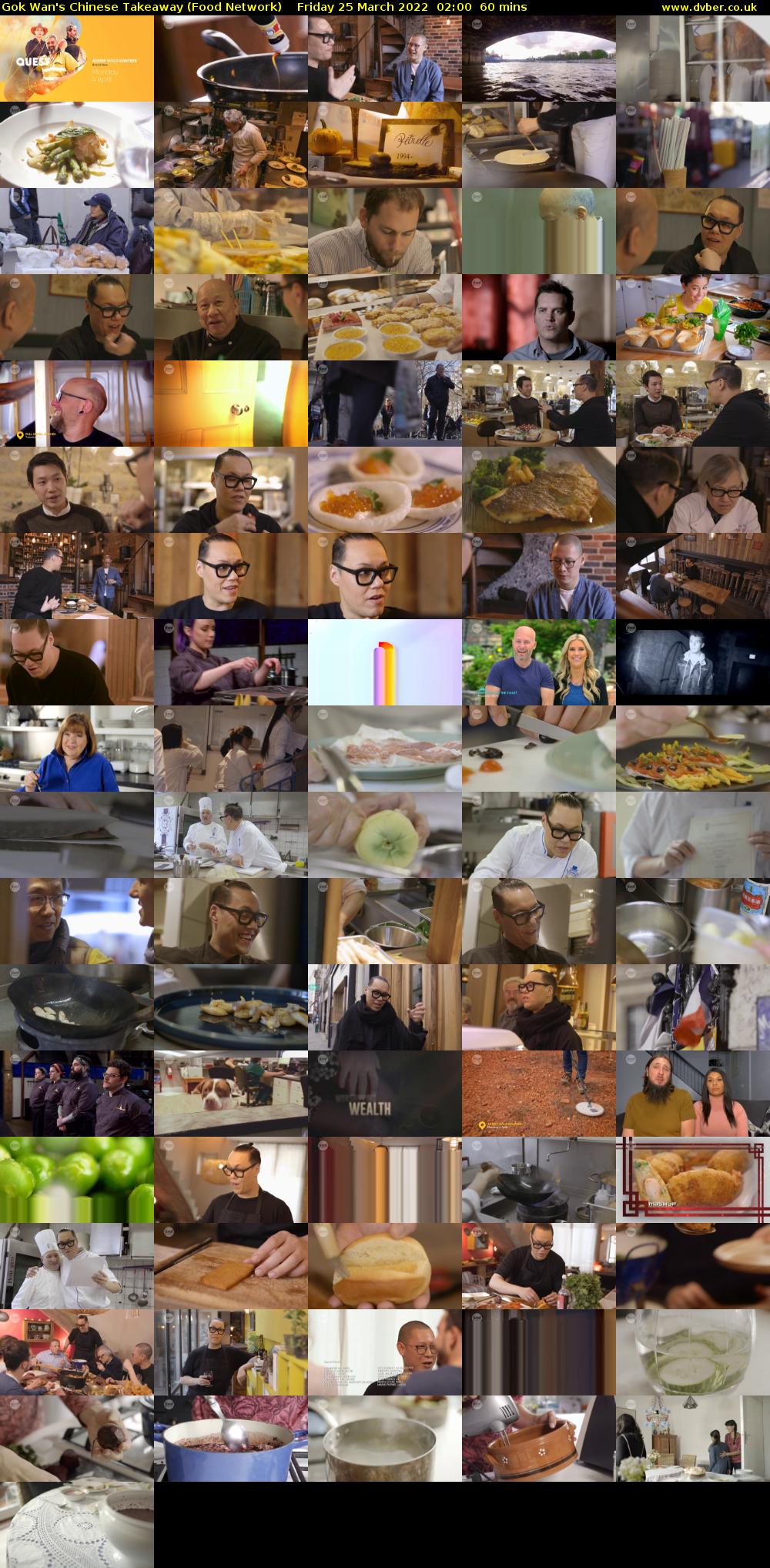 Gok Wan's Chinese Takeaway (Food Network) Friday 25 March 2022 02:00 - 03:00