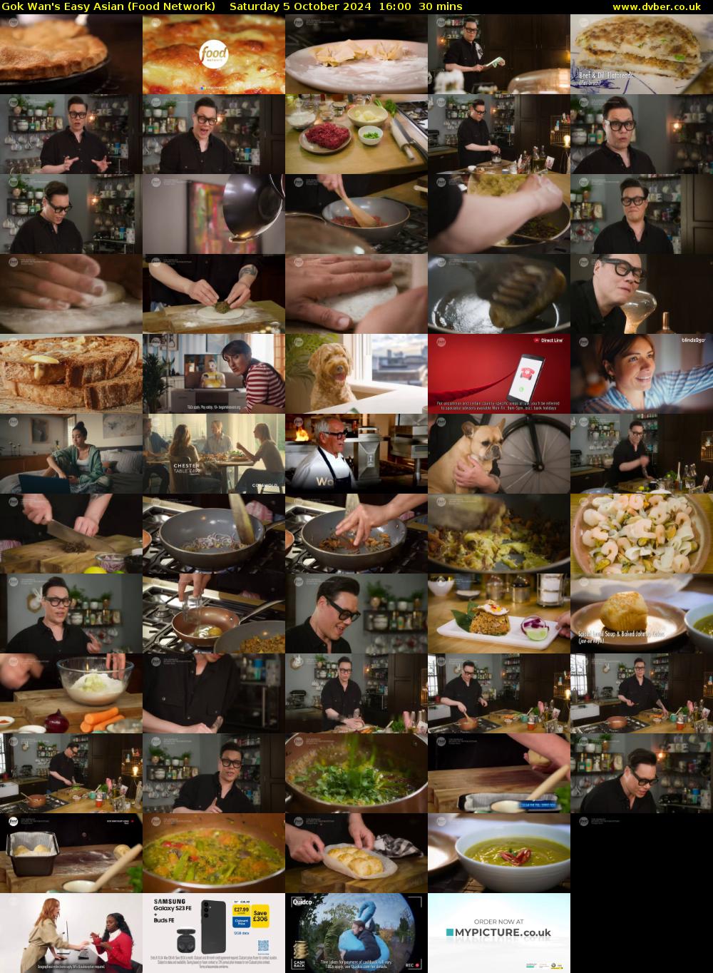 Gok Wan's Easy Asian (Food Network) Saturday 5 October 2024 16:00 - 16:30