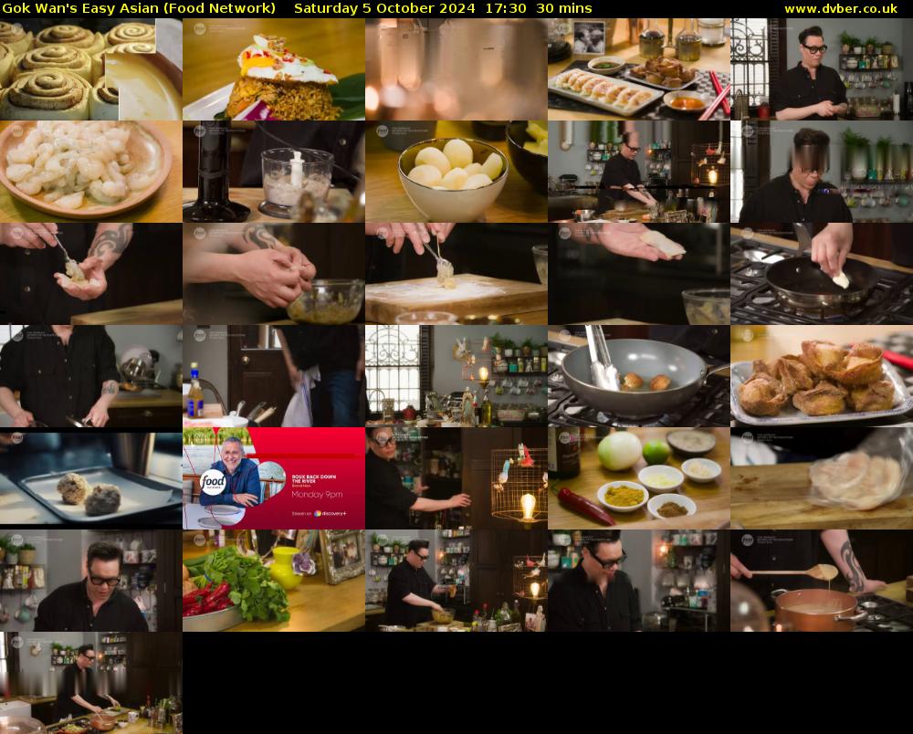 Gok Wan's Easy Asian (Food Network) Saturday 5 October 2024 17:30 - 18:00