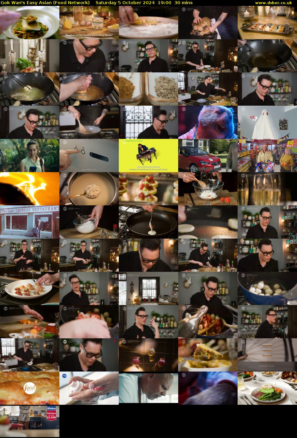 Gok Wan's Easy Asian (Food Network) Saturday 5 October 2024 19:00 - 19:30