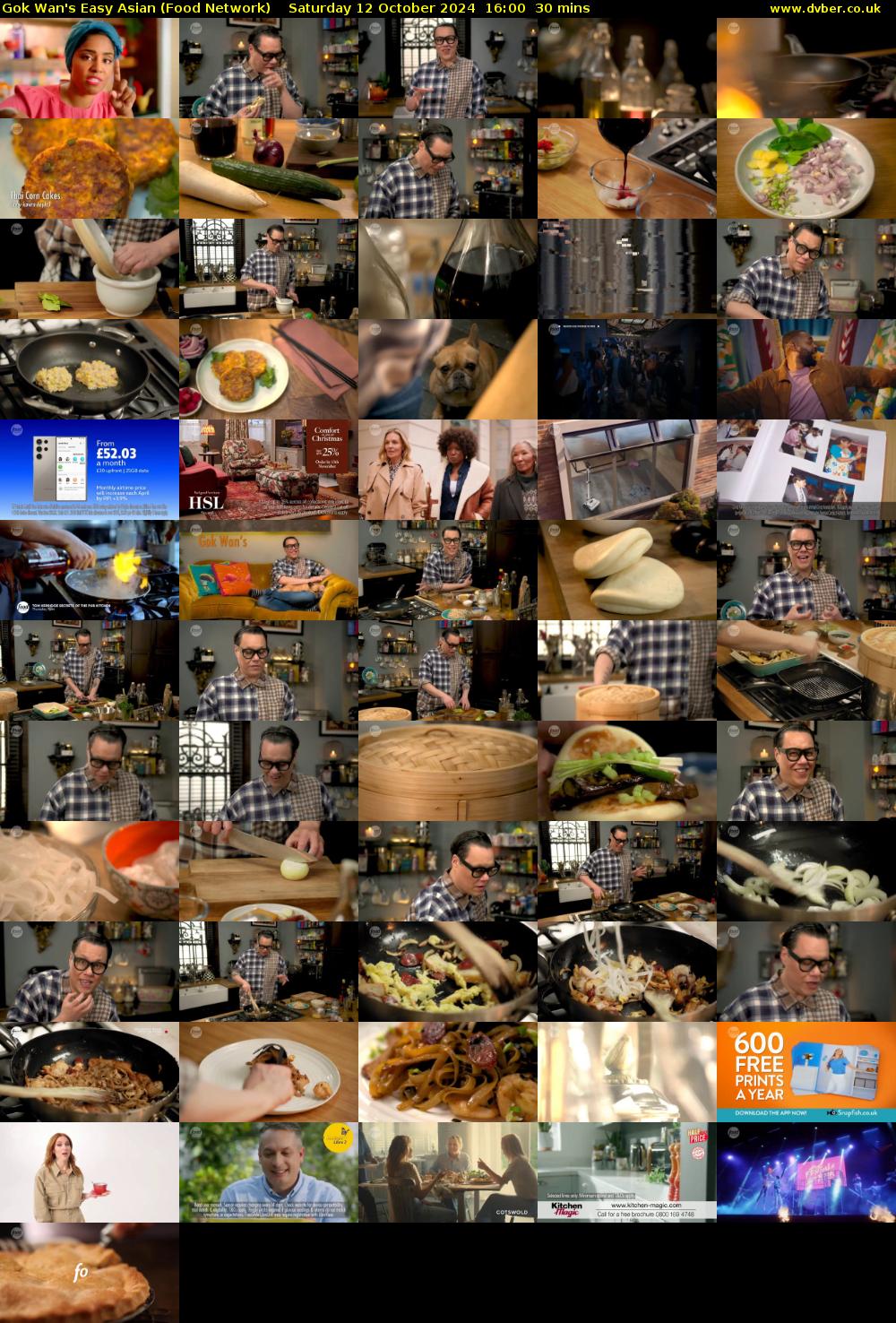 Gok Wan's Easy Asian (Food Network) Saturday 12 October 2024 16:00 - 16:30