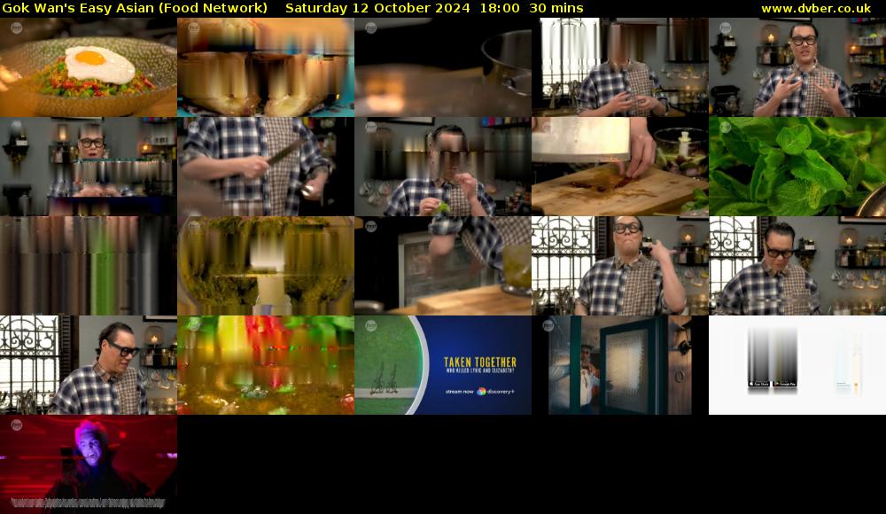Gok Wan's Easy Asian (Food Network) Saturday 12 October 2024 18:00 - 18:30