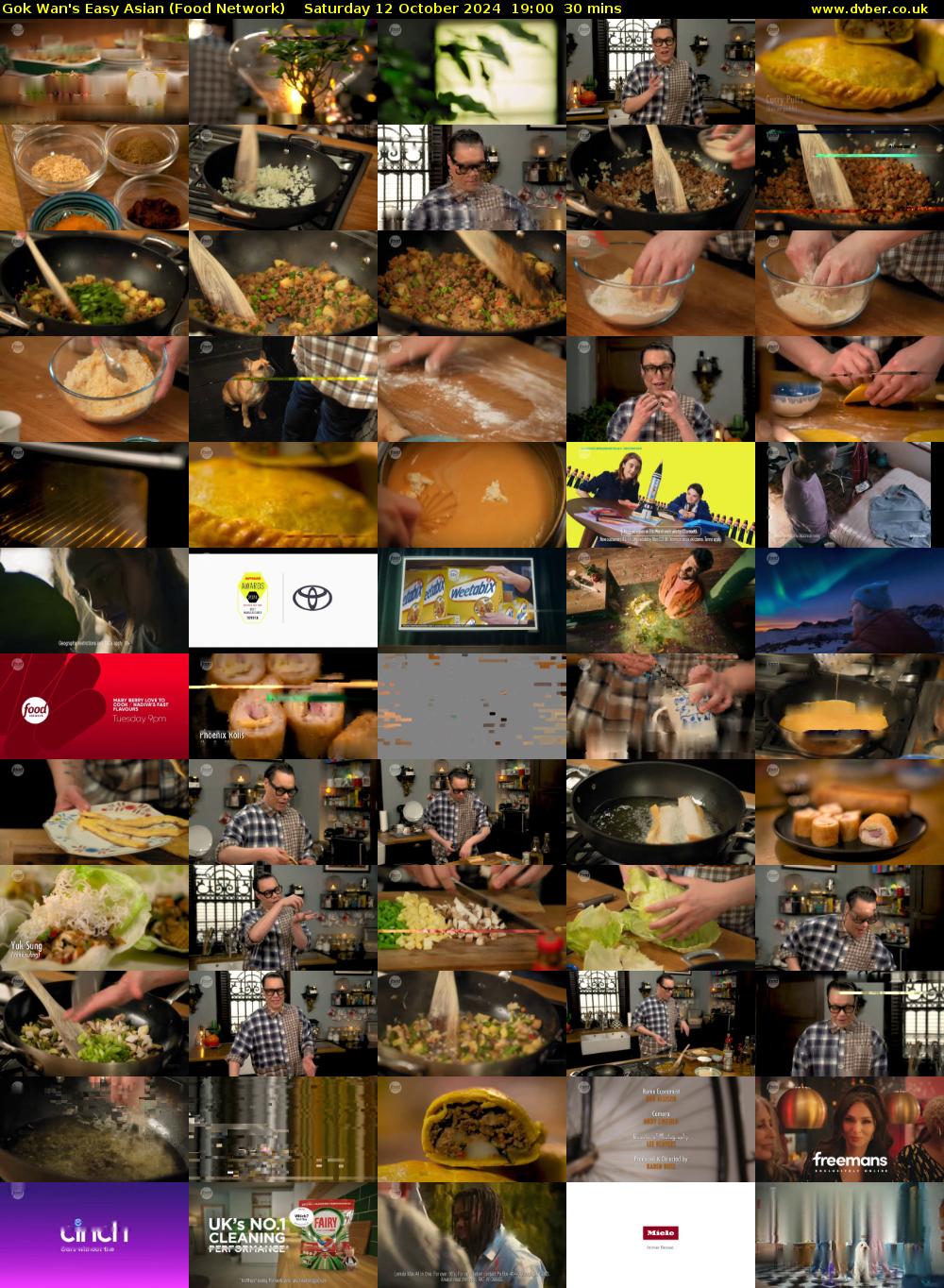 Gok Wan's Easy Asian (Food Network) Saturday 12 October 2024 19:00 - 19:30