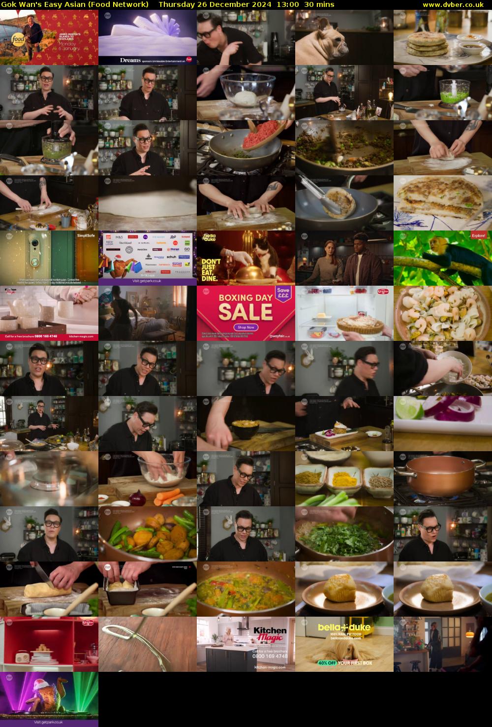 Gok Wan's Easy Asian (Food Network) Thursday 26 December 2024 13:00 - 13:30