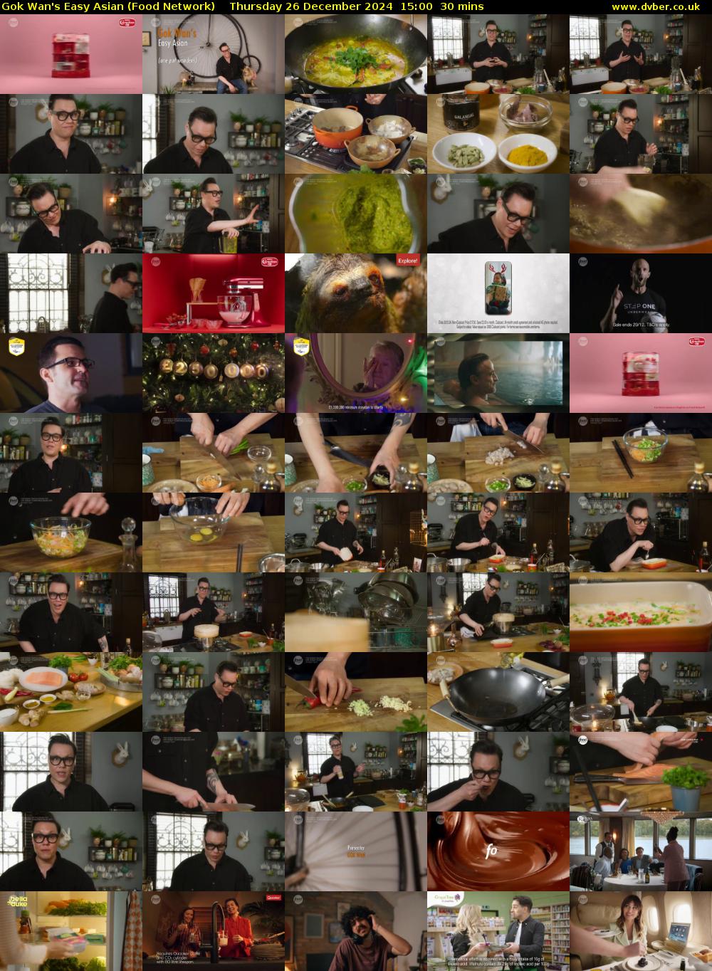 Gok Wan's Easy Asian (Food Network) Thursday 26 December 2024 15:00 - 15:30