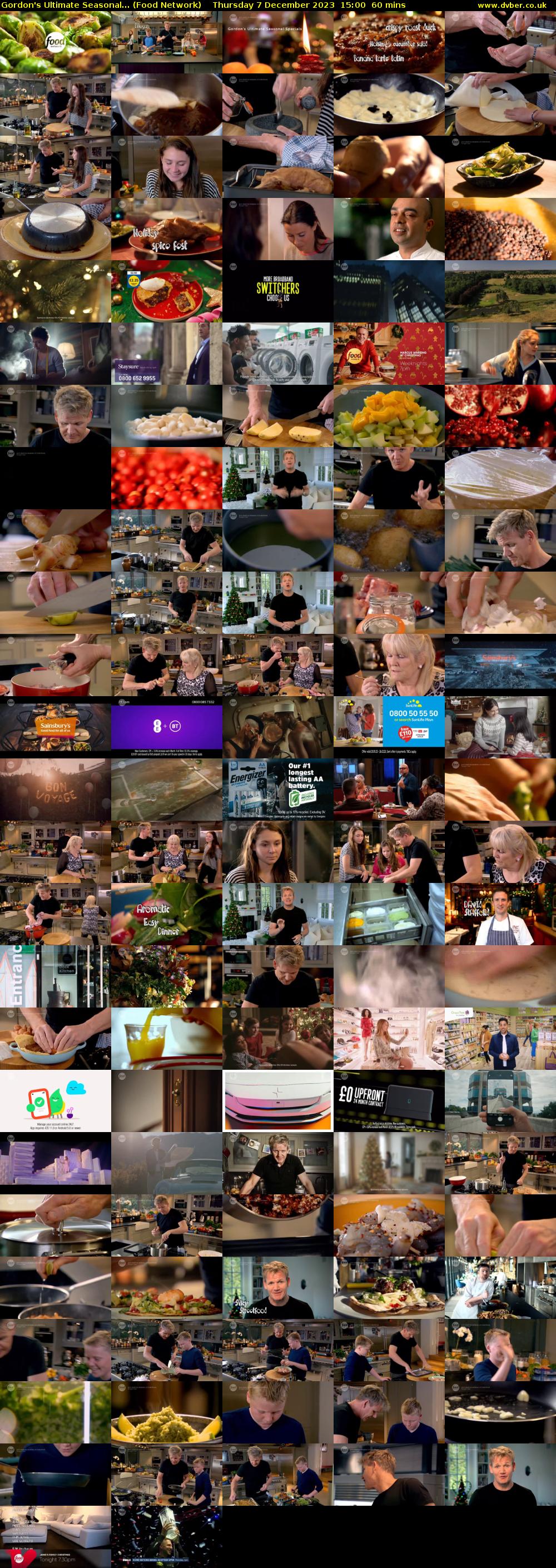 Gordon's Ultimate Seasonal... (Food Network) Thursday 7 December 2023 15:00 - 16:00
