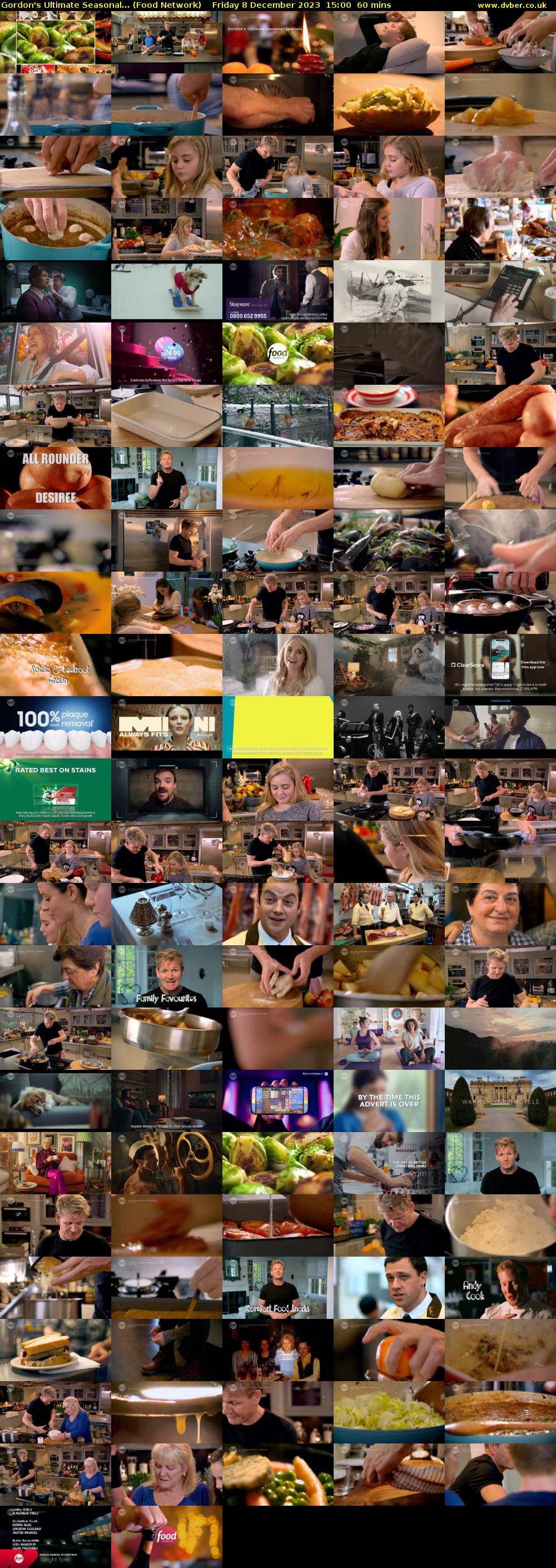 Gordon's Ultimate Seasonal... (Food Network) Friday 8 December 2023 15:00 - 16:00