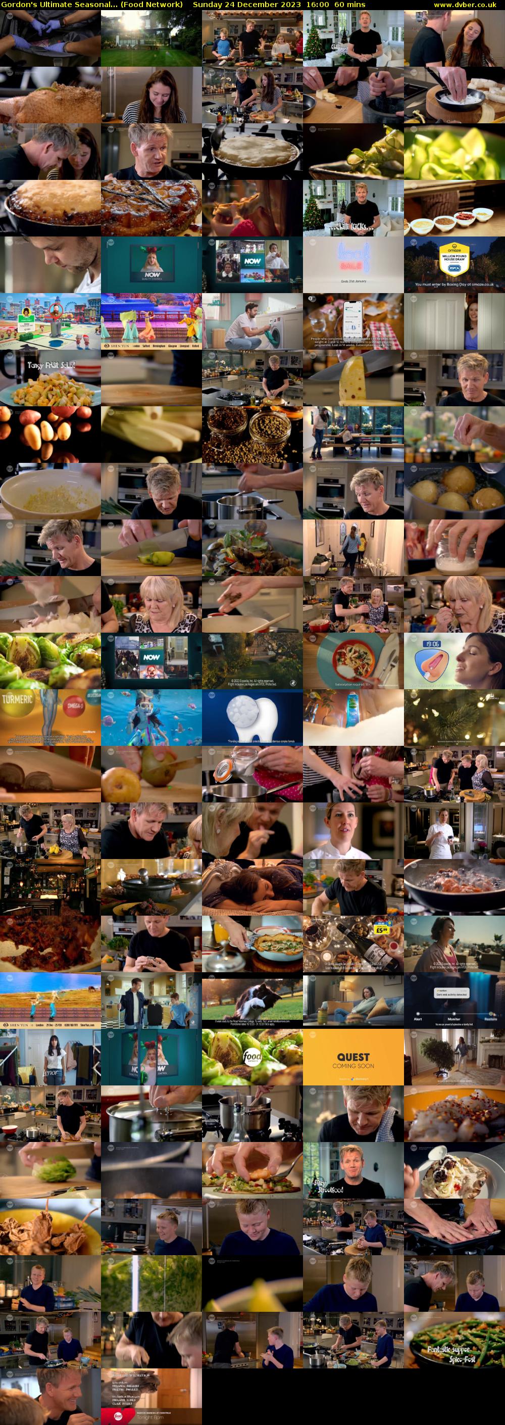Gordon's Ultimate Seasonal... (Food Network) Sunday 24 December 2023 16:00 - 17:00