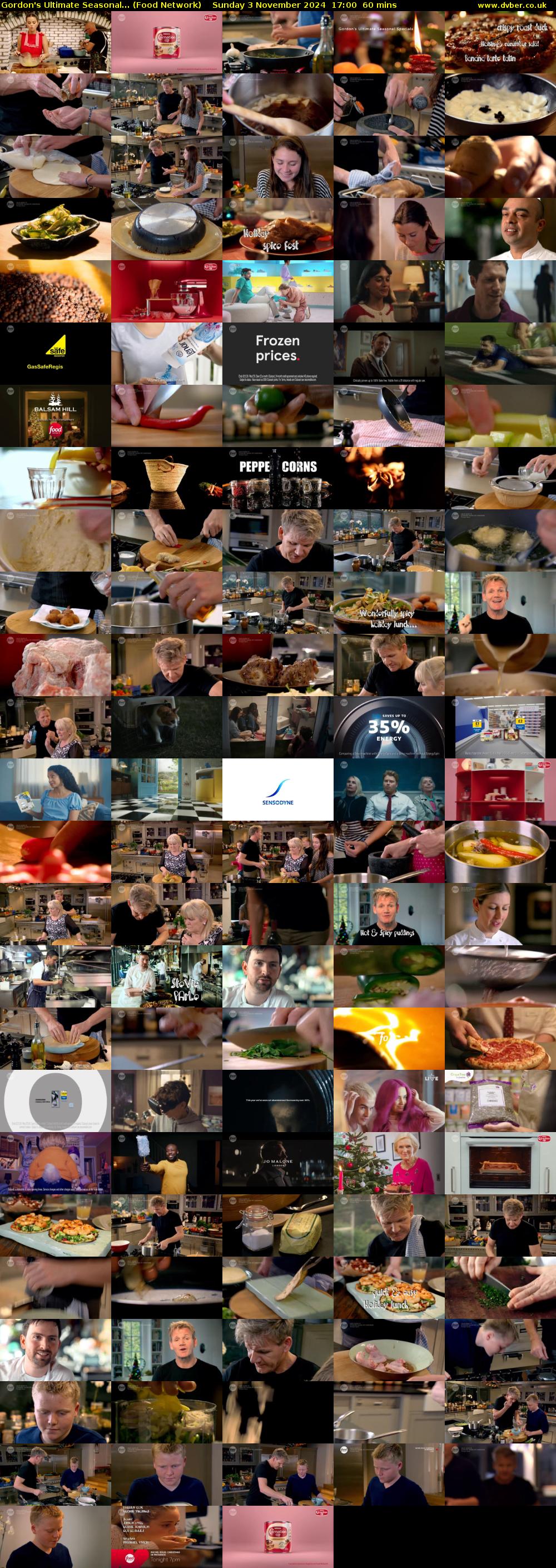 Gordon's Ultimate Seasonal... (Food Network) Sunday 3 November 2024 17:00 - 18:00