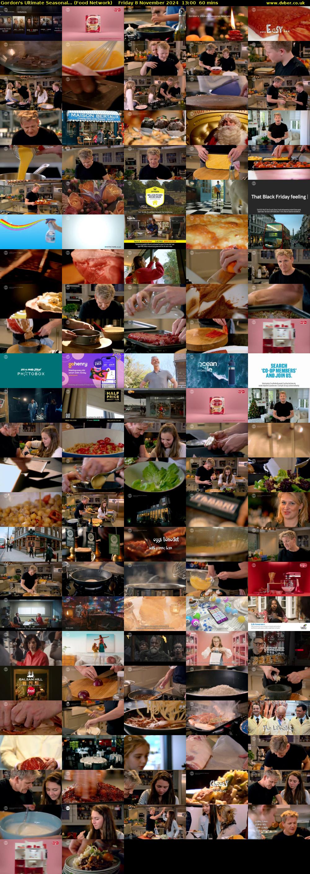 Gordon's Ultimate Seasonal... (Food Network) Friday 8 November 2024 13:00 - 14:00