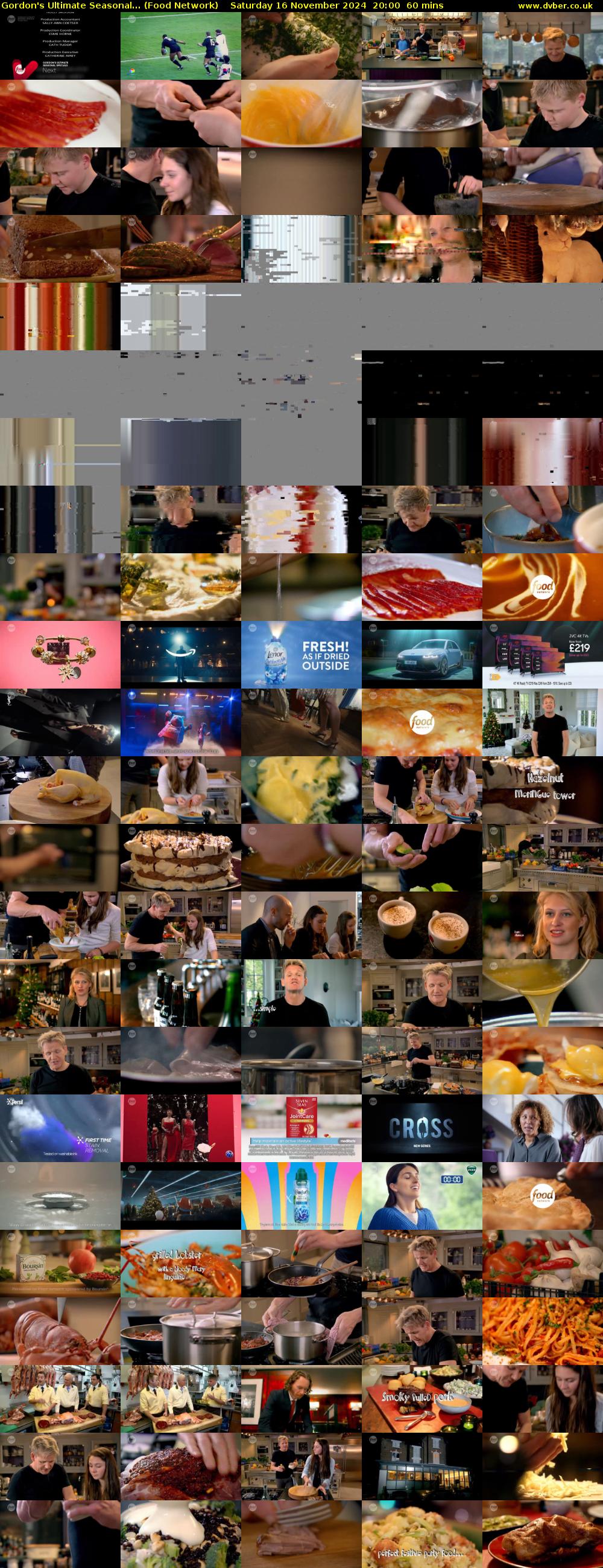 Gordon's Ultimate Seasonal... (Food Network) Saturday 16 November 2024 20:00 - 21:00