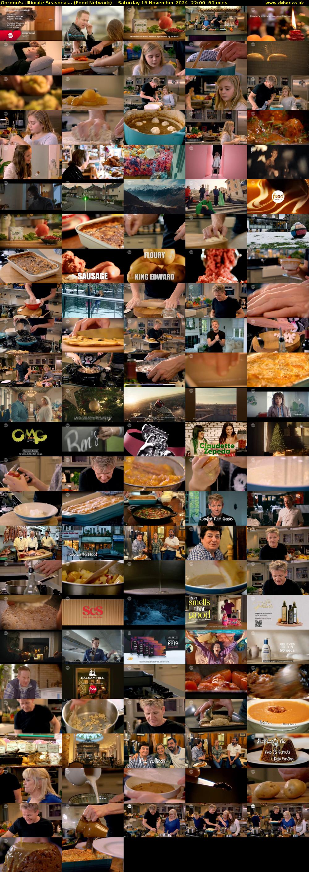 Gordon's Ultimate Seasonal... (Food Network) Saturday 16 November 2024 22:00 - 23:00