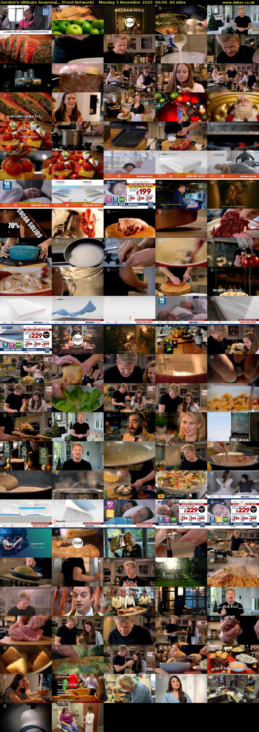 Gordon's Ultimate Seasonal... (Food Network) Monday 3 November 2025 06:00 - 07:00