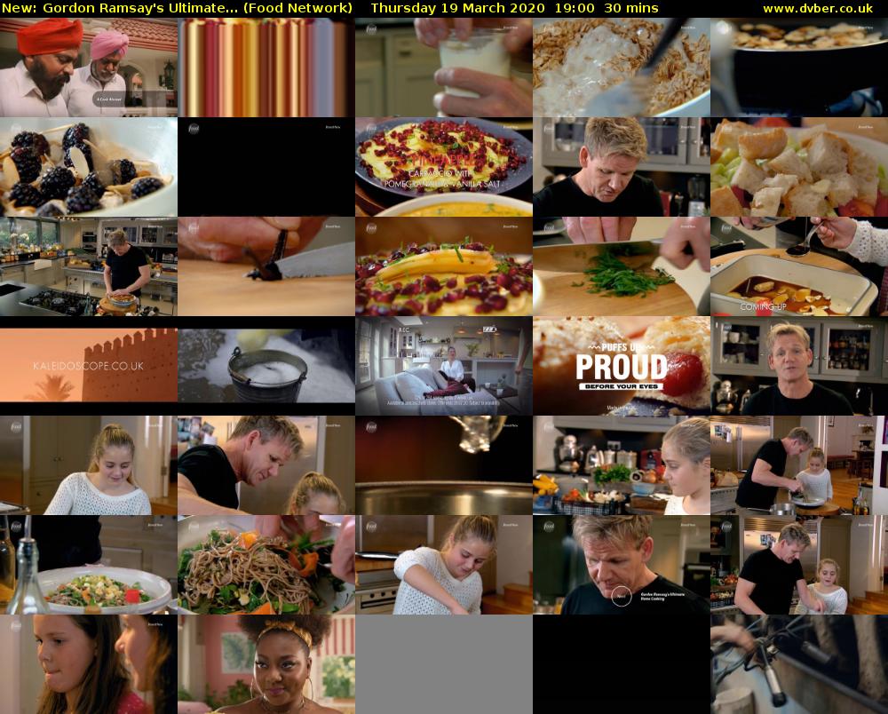 Gordon Ramsay's Ultimate... (Food Network) Thursday 19 March 2020 19:00 - 19:30