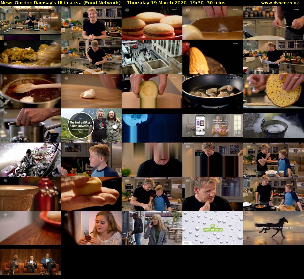 Gordon Ramsay's Ultimate... (Food Network) Thursday 19 March 2020 19:30 - 20:00