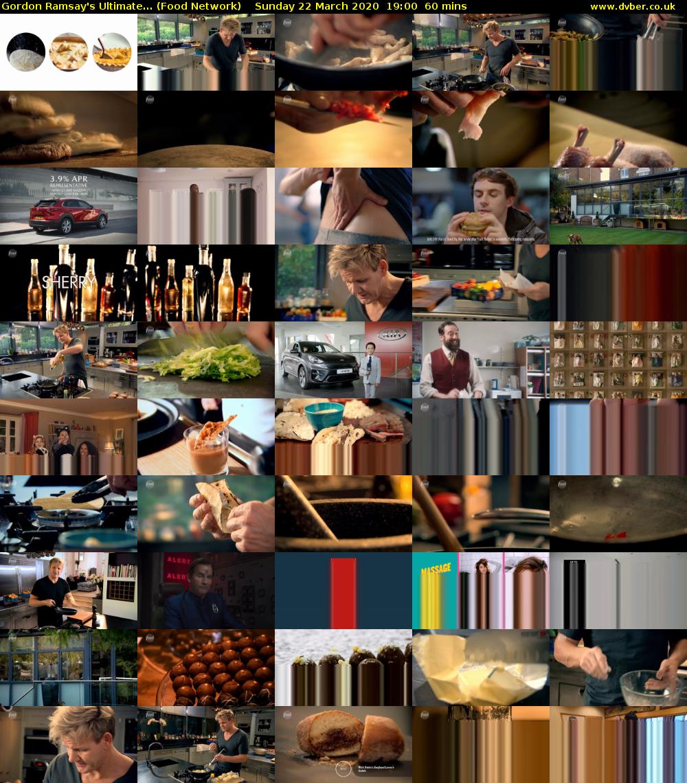 Gordon Ramsay's Ultimate... (Food Network) Sunday 22 March 2020 19:00 - 20:00