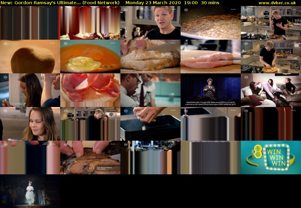 Gordon Ramsay's Ultimate... (Food Network) Monday 23 March 2020 19:00 - 19:30