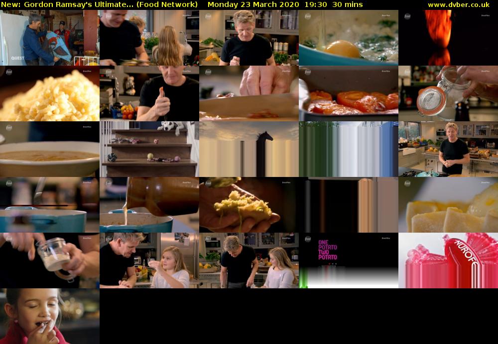 Gordon Ramsay's Ultimate... (Food Network) Monday 23 March 2020 19:30 - 20:00