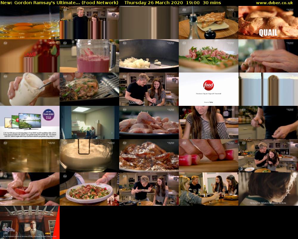 Gordon Ramsay's Ultimate... (Food Network) Thursday 26 March 2020 19:00 - 19:30