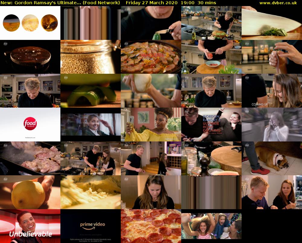 Gordon Ramsay's Ultimate... (Food Network) Friday 27 March 2020 19:00 - 19:30