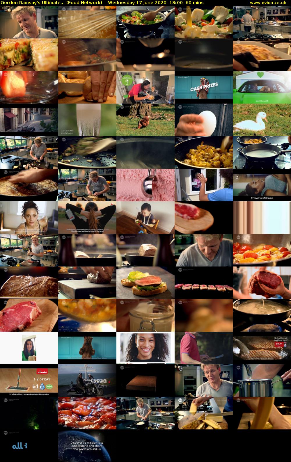 Gordon Ramsay's Ultimate... (Food Network) Wednesday 17 June 2020 18:00 - 19:00