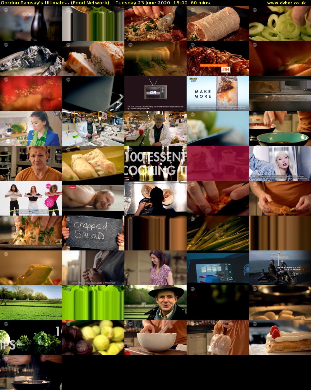 Gordon Ramsay's Ultimate... (Food Network) Tuesday 23 June 2020 18:00 - 19:00