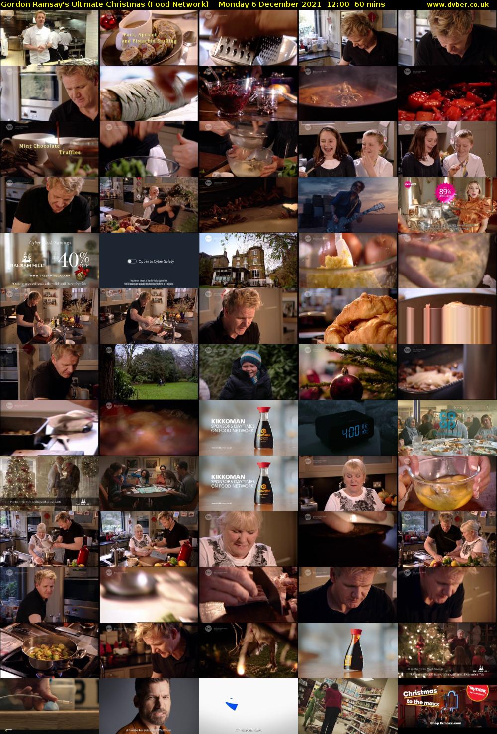 Gordon Ramsay's Ultimate Christmas (Food Network) Monday 6 December 2021 12:00 - 13:00