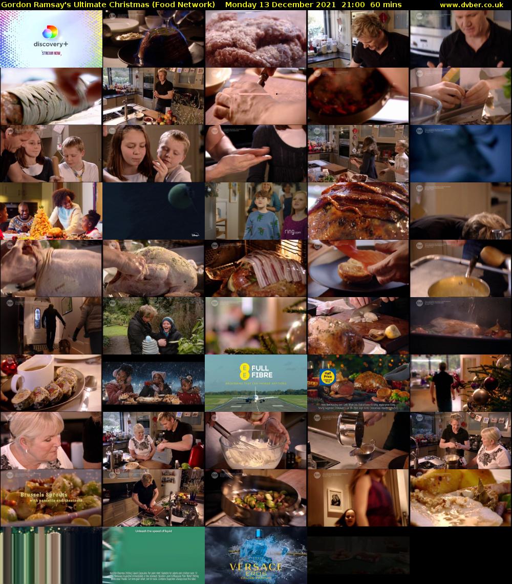 Gordon Ramsay's Ultimate Christmas (Food Network) Monday 13 December 2021 21:00 - 22:00