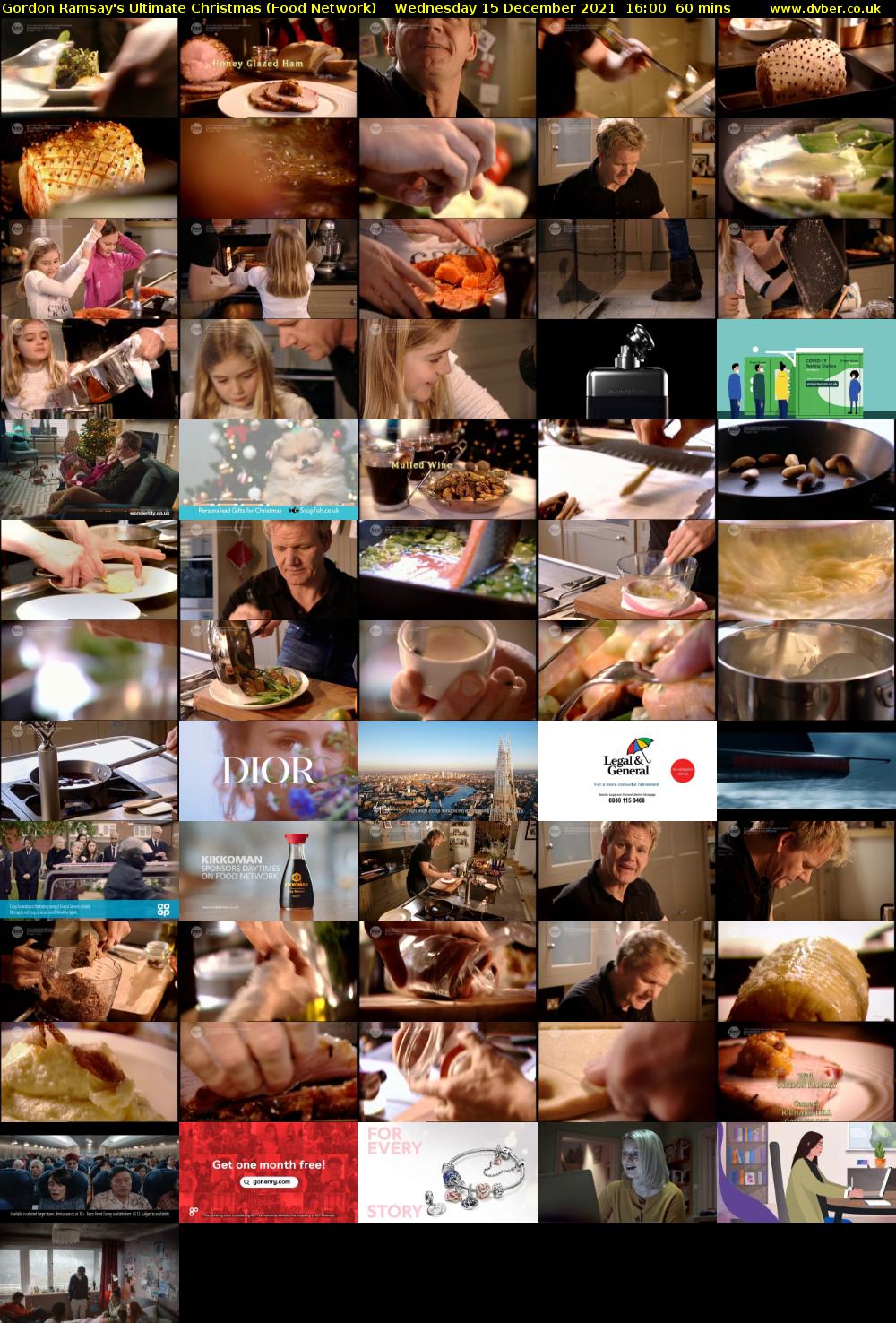Gordon Ramsay's Ultimate Christmas (Food Network) Wednesday 15 December 2021 16:00 - 17:00