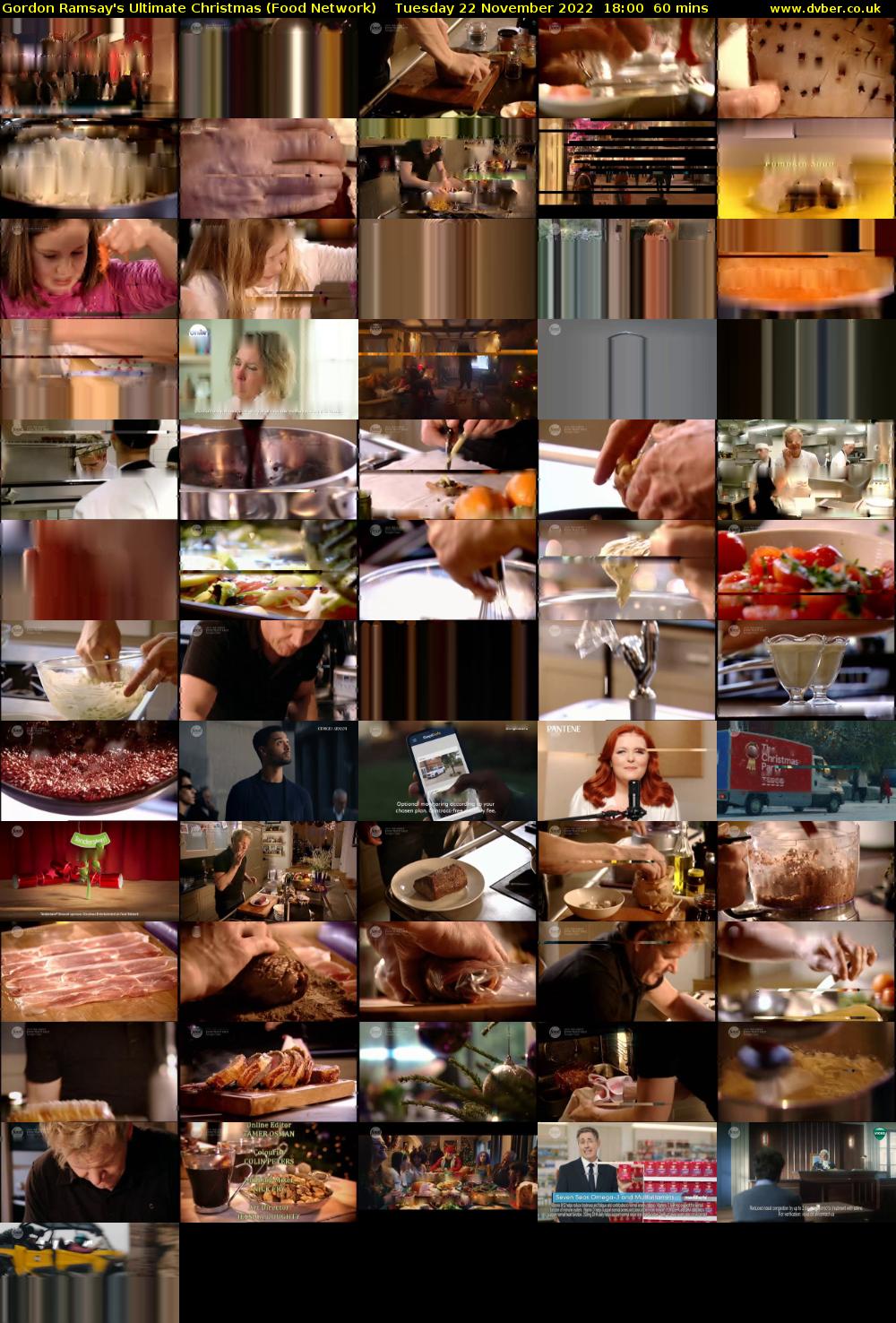 Gordon Ramsay's Ultimate Christmas (Food Network) Tuesday 22 November 2022 18:00 - 19:00